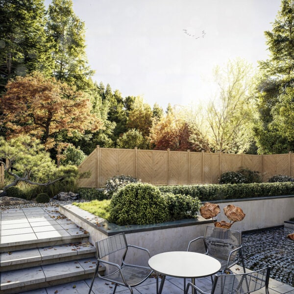 LUGANO VIZ FULL FENCE H180 LARCHE